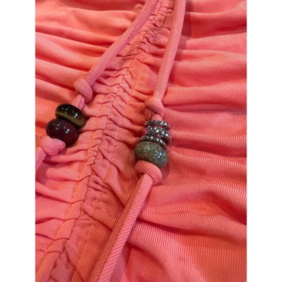 A.L.C. Allegra Ruched Bead-Embellished Midi-Dress Size M - Picture 8 of 13